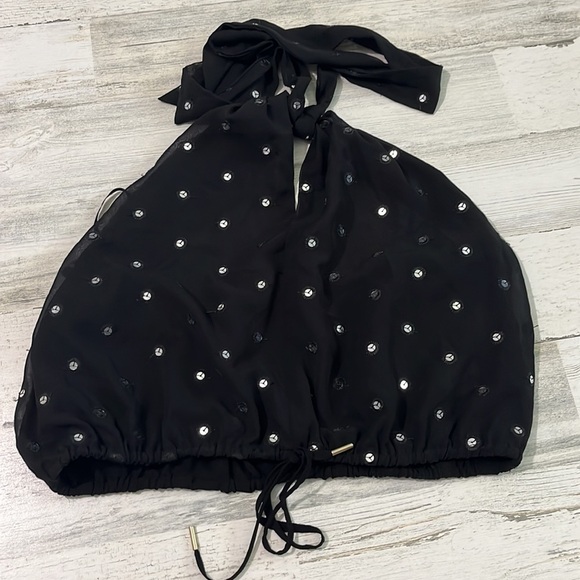 House if Harlow 1960 X Revolve Sequin Halter Top Size M - Picture 4 of 10